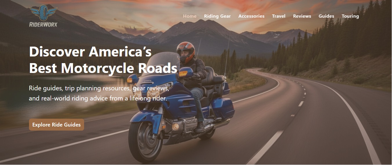 RiderWorx motorcycle travel website